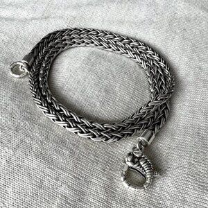 Clocks and Colors Scorpion Woven Chain- 60cm